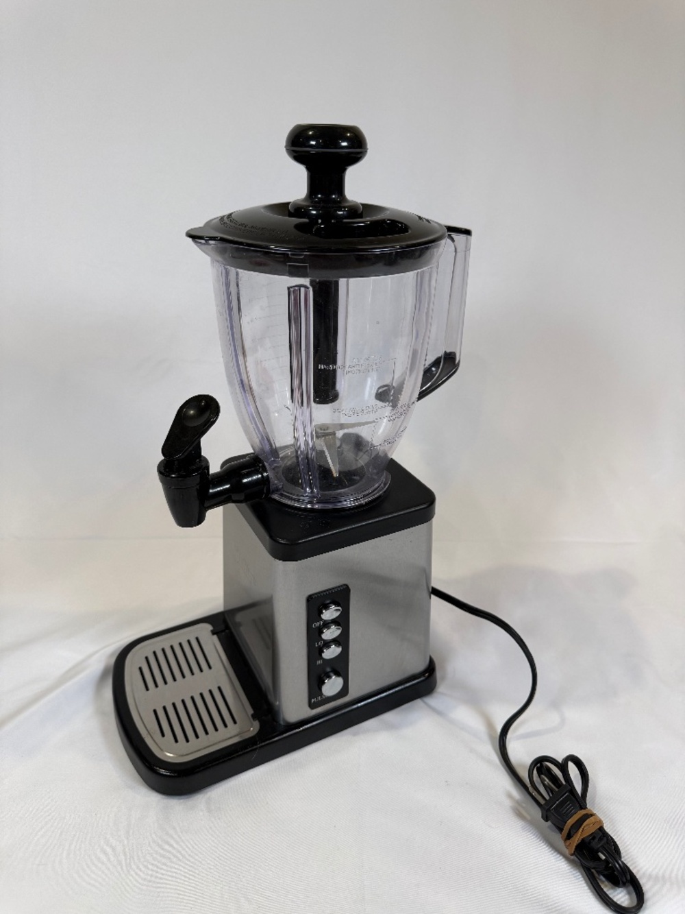 VillaWare Smoothee-Bar Blender Beverage Dispenser Stainless- Tested